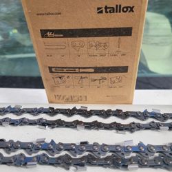 2 pack 14" chainsaw chains 3/8 LP .050" 52 Drive Links fits Craftsman, Echo, Homelite, Poulan