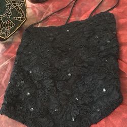 Bebe Lace Halter Top