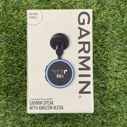 Garmin Speak with Amazon Alexa | Model 010-01862-01 | Black | Brand New