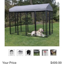 4x8 Dog Kennel With Cover New In Box 