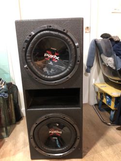 Complete Loaded Dual 12" Subwoofer Setup – Sony Xplod Speakers in Q-Bomb Ported Box