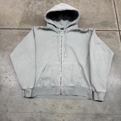 brandy melville ocean foam zip up christy hoodie size medium WOMENS
