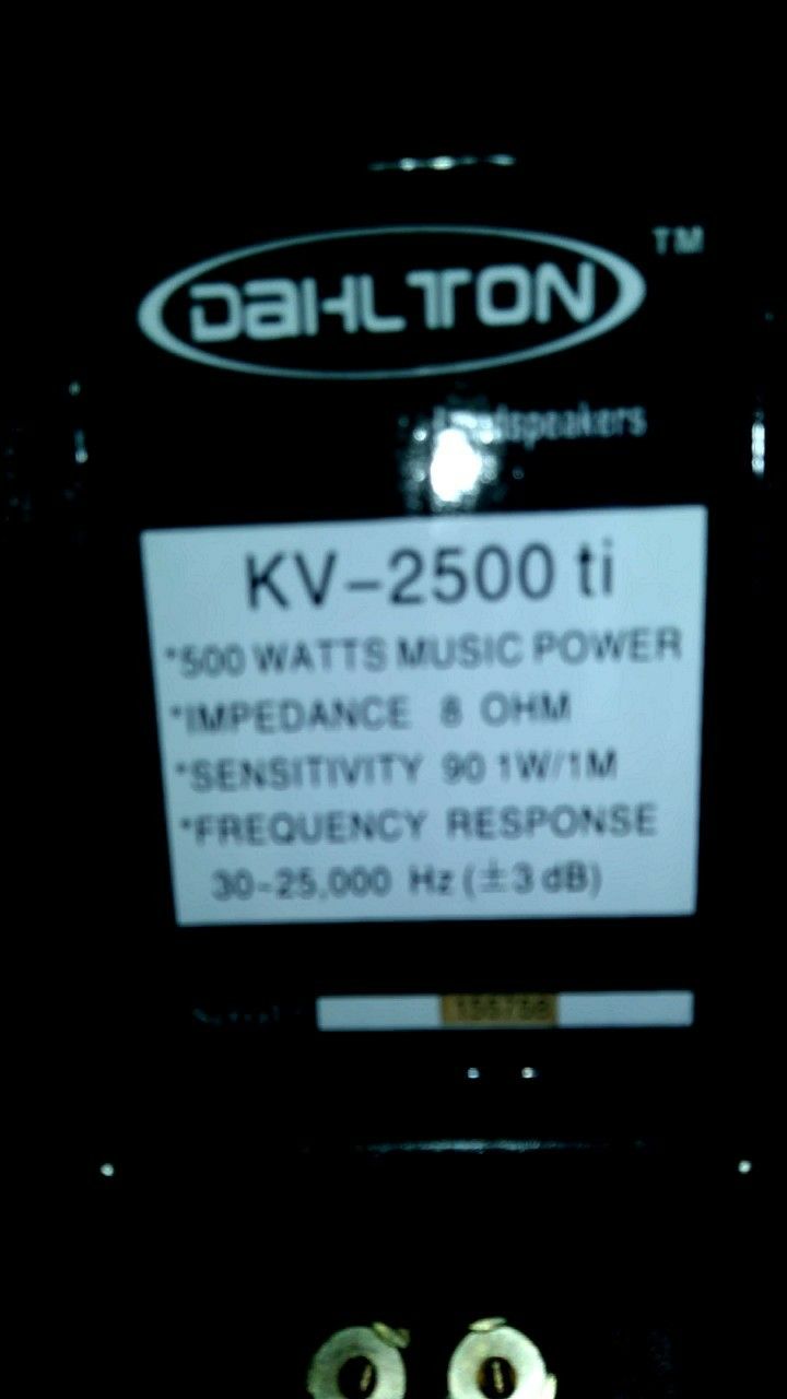 Dahlton loudspeakers kv 2500 ti cheap price