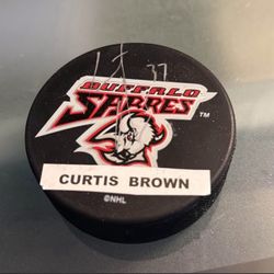 Buffalo Sabres Autographed Curtis Brown Puck 