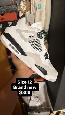 Jordan 4 military black size 12