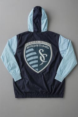 Sporting Kansas City Windbreaker Pullover Jacket Men’s Size XL New With Tags MLS Soccer