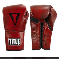 Title Boxing Gloves Only Bought Them To Show.Paid 120.00 Asking 60.00
