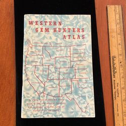 Vintage 1973 Western Gem Hunters Atlas