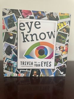 Eye Know-New Edison Trivia For your Eyes, see photos for more info., $ 23, unopened, no holds