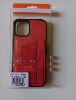 Reiko iPhone 11 Pro Card Pocket Case Red