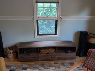 Media/TV stand with shelves & drawers