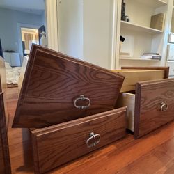 Solid Wood Vanity Drawers, Set of 6 (Excellent Condition)