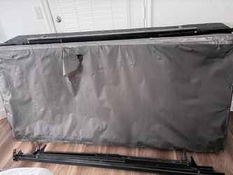 King size bed frame and box spring