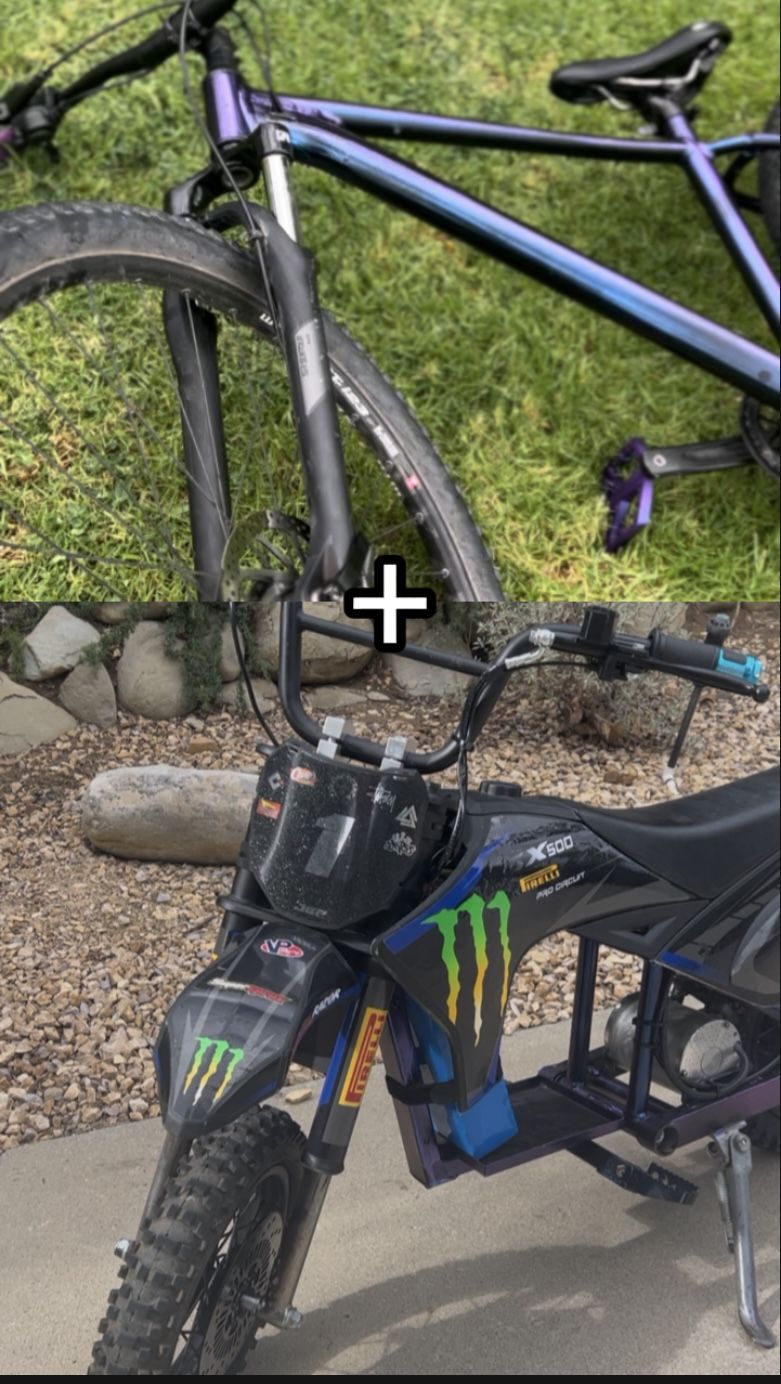 My Fully Built Mtb And My Fully Built Razor