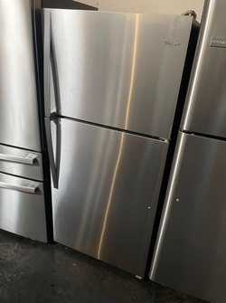 Whirlpool Top Mount Refrigerator - Stainless Steel