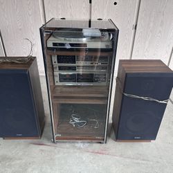 Vintage 1980s Fisher Entertainment Center/Record Player