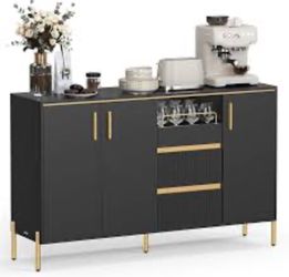 Bar Cabinet-VASAGLE Buffet Cabinet with Storage