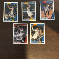 NBA Hoops Basketball Star Lot – Curry, Jokić, Embiid, Lillard, Carmelo (5 Cards)