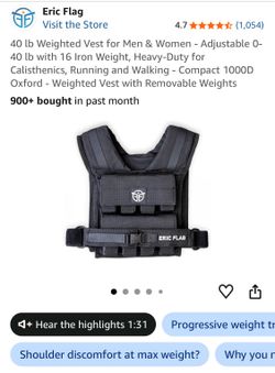 Weighted Vest $120 obo