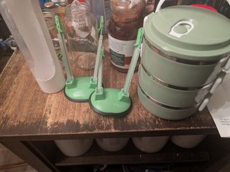 Stackable Lunchbox baggie holders herb storage spiralizer