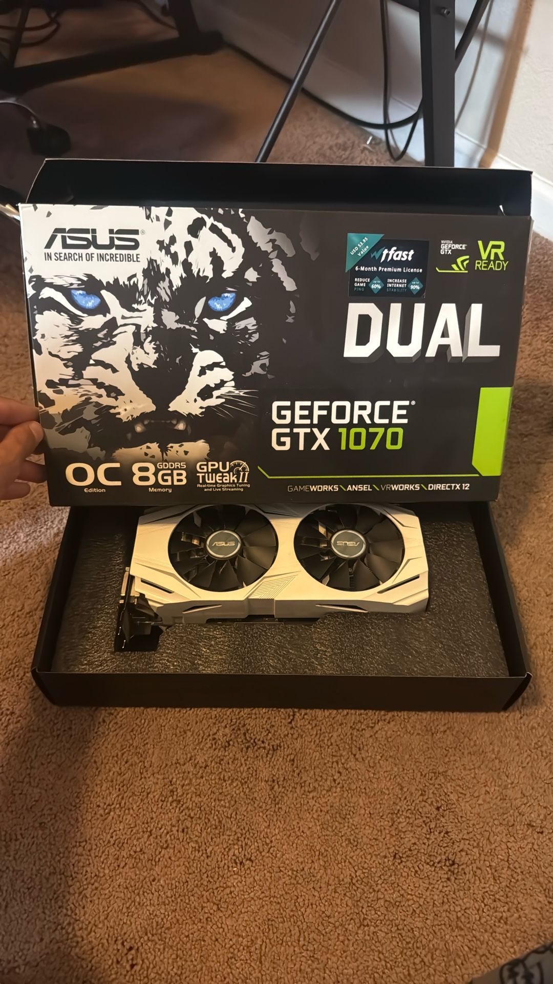 ASUS Dual GEFORCE GTX 1070 8GB