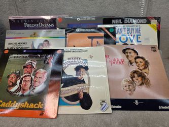 (9) Laserdiscs Octopussy Caddyshack & more laser disc laserdisc