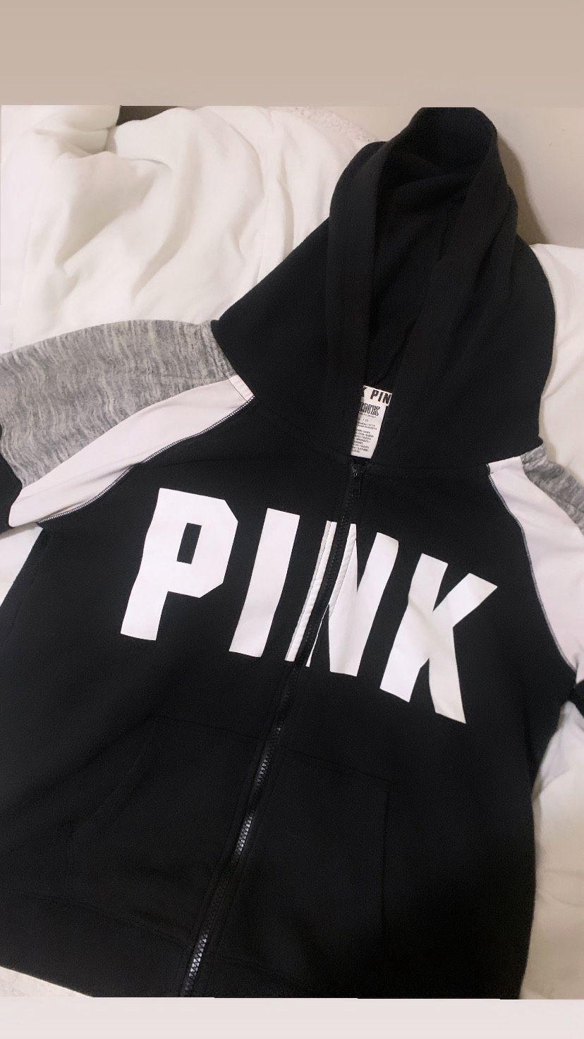 pink victoria secrets zip up