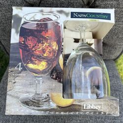 Libby Iced Tea Glass Goblet Set