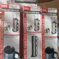 Stainless Mugs 4pk