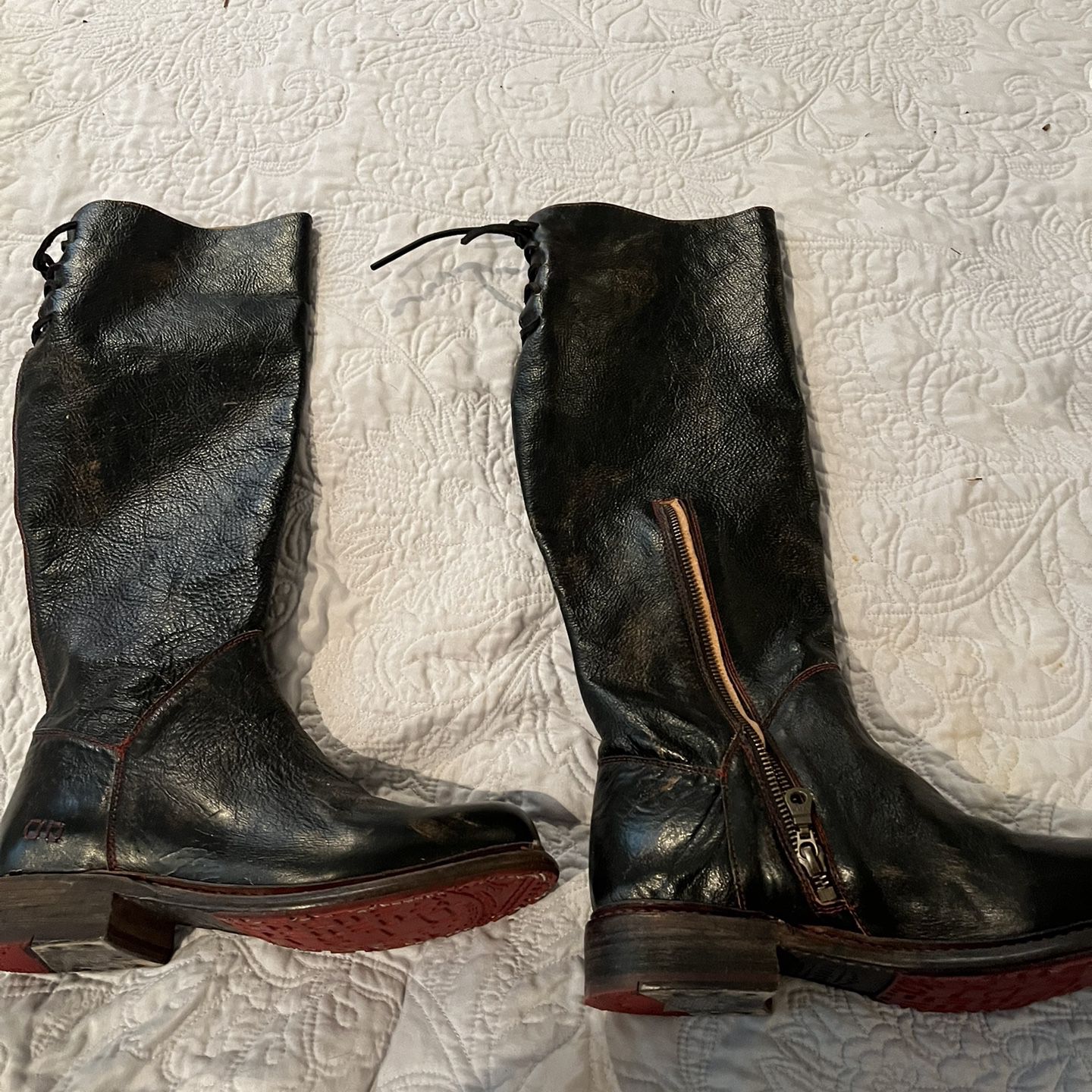 Dan Stu Leather Boots 8.5