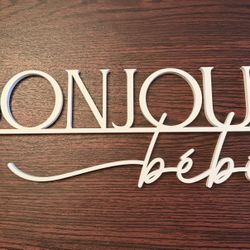 Baby shower Decoration- Bonjour Bébé