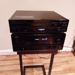 DENON AVR-4800 THX ULTRA DIGITAL SURROUND RECEIVER & DENON  DCM-260  5-Disc Auto Load CD Changer 