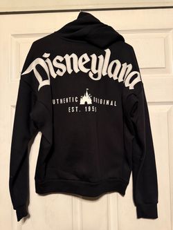 Disneyland Authentic Original Unisex Varsity Hoodie Zipup Sweater. Size Extra Small.