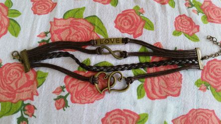 Infinite love multistrand bracelet