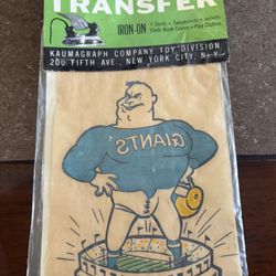 Giants Iron On Patch