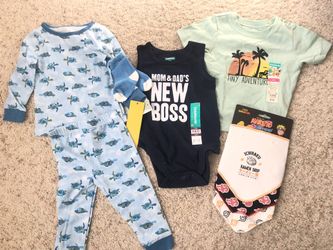 Baby Clothes And Bibs 12-18 Months