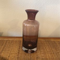 Vintage Brownish Purple Glass Vase