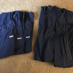 Navy Blue Maternity Scrubs (Set of 3), Size S