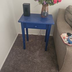 Blue Side Table