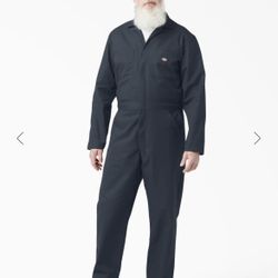 Dickies Men’s Dark Navy Long Sleeve Coveralls Large NEW