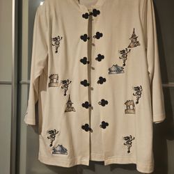 Mandarin Collar Blouse 