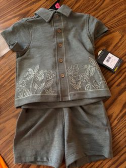 Gerber boys shortset sizes 18 months &  2 t new 10.00 each