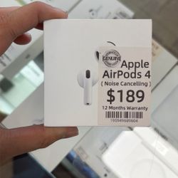 New Box - AirPods 4 Noise Cancelling - Financing Available 