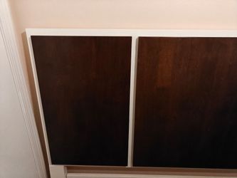 queen size platform bed with headboard and footboard