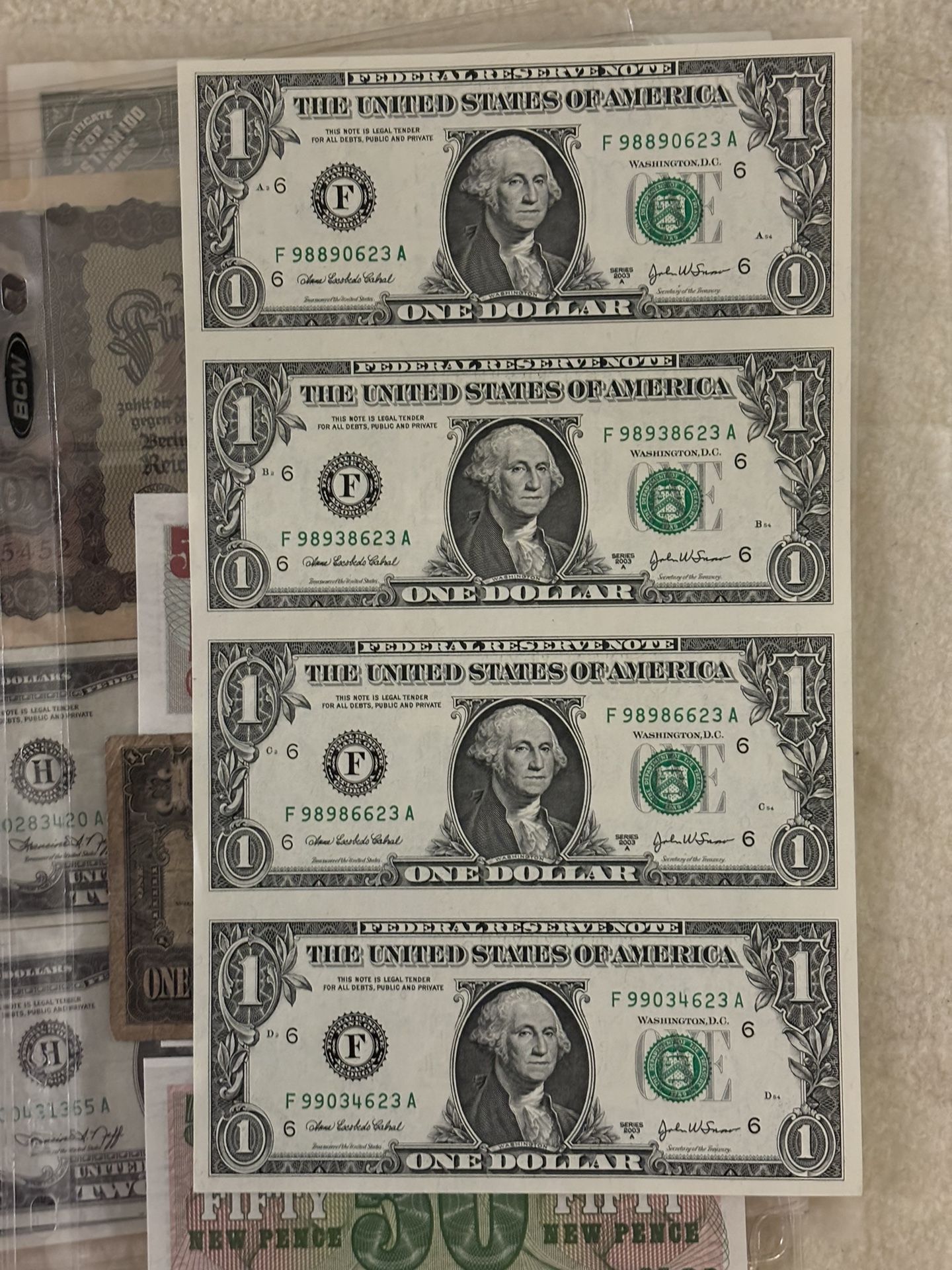 Old In Cut Sheet