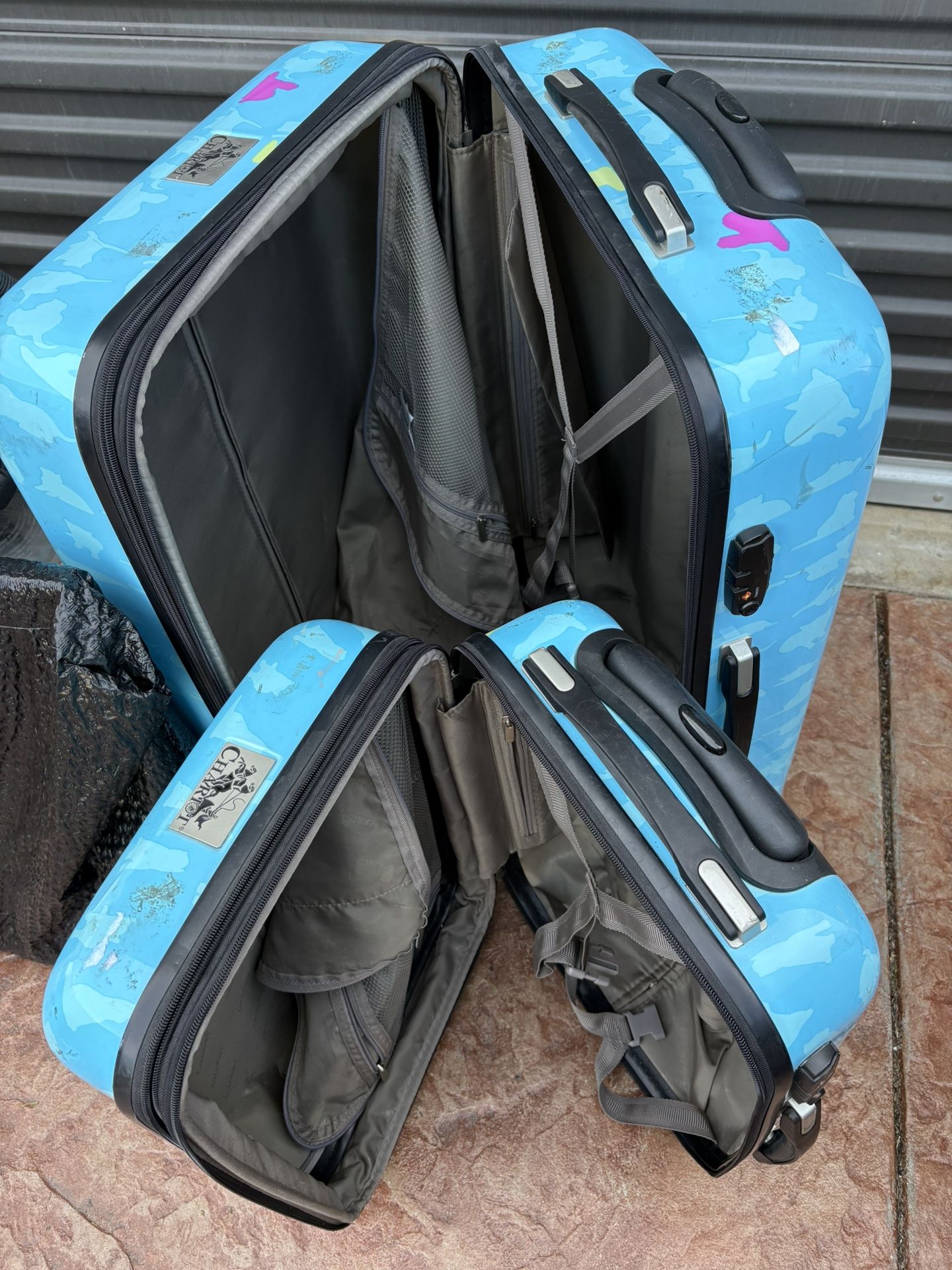 Chariot Blue Hard Shell Suitcases (2) for Sale in San Diego, CA - OfferUp