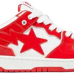 Bape Sta Sk8 Red Shite Patent