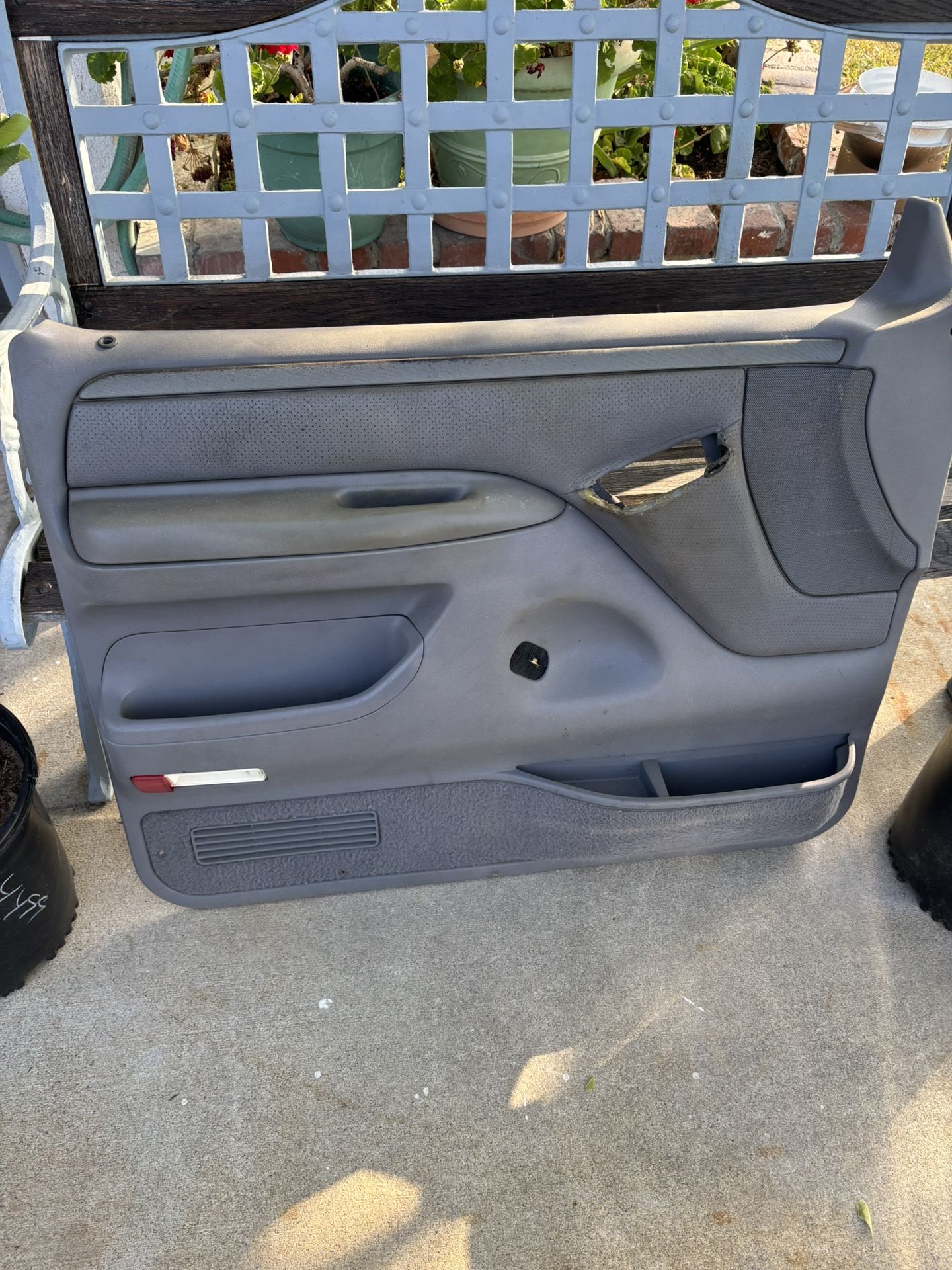 1994 F350 Gray Driver Door Panel