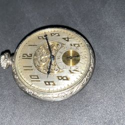 Elgin pocket watch online blue hands