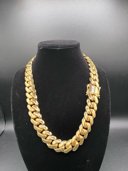 18k Miami Gold Cuban